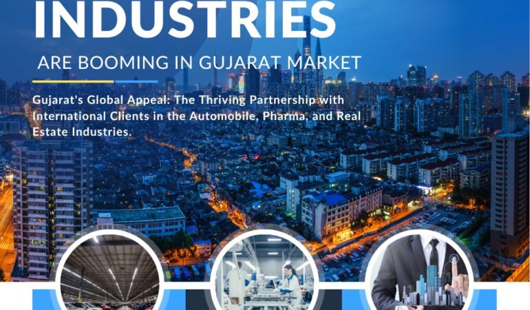 International Clients such as Automobile Industry and Pharma Industry and Real Estate Industry booming in Gujarat